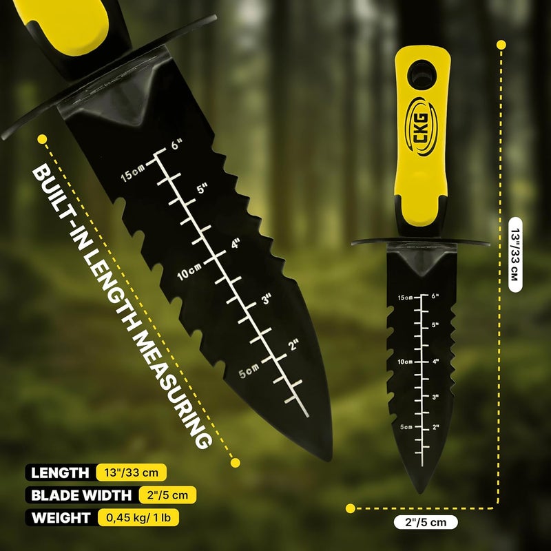 CKG Carbon Metal Detecting Set - Spade Shovel, Hand Shovel Digging Tool, Pouch Bag – Lightweight and Durable Shovels for Digging Treasure Hunting,Set - Image 5